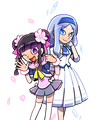 RINKA's appearance with HIUMI in pop'n music peace.