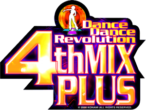 DanceDanceRevolution 4thMIX PLUS logo.
