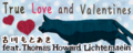 True Love and Valentines' banner.