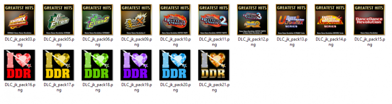File:Unused DDR PS3 DLC packs.png