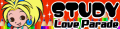 Love Parade (URA・STUDY)'s pop'n music banner.