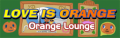 LOVE IS ORANGE's DanceDanceRevolution banner.